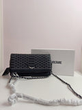 Zadig&Voltaire cross body bag in black-silver