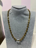 18 gold plated stainless steel necklace