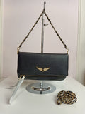 Zadig&Voltaire cross body bag in black-gold
