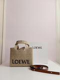 Loewe raffia small size beach bag