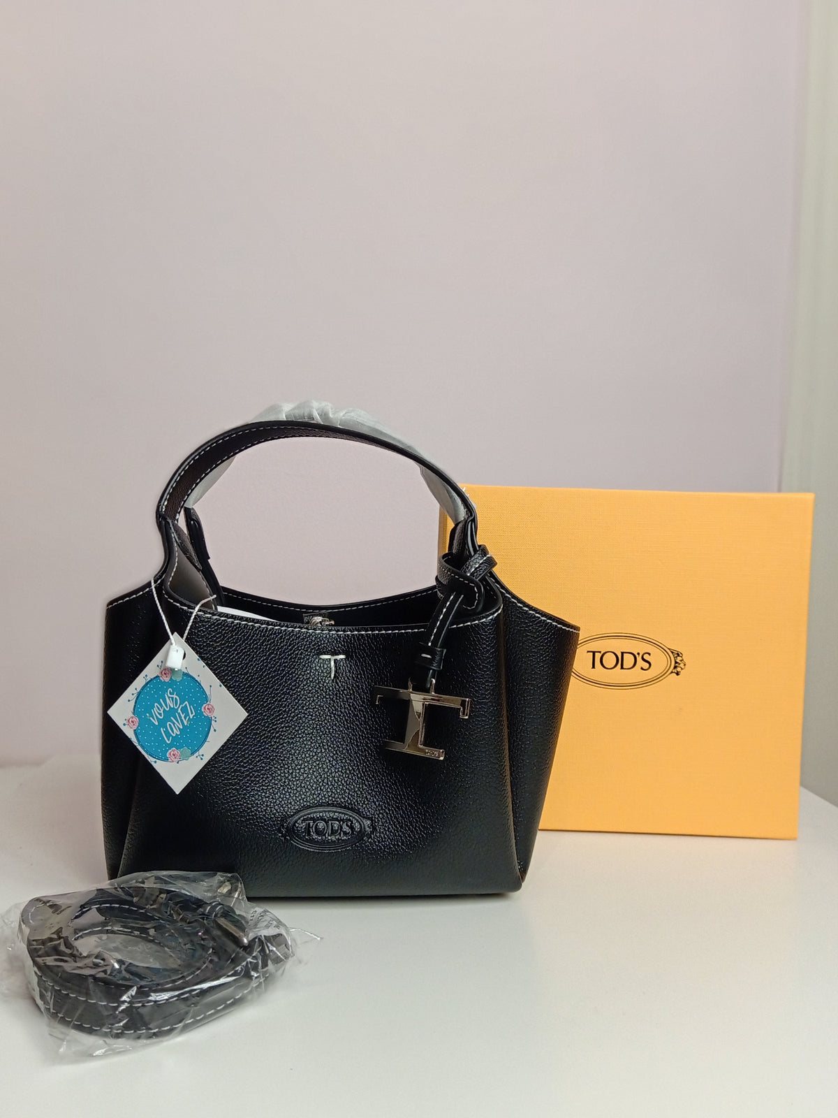 Tods cross body bag in black