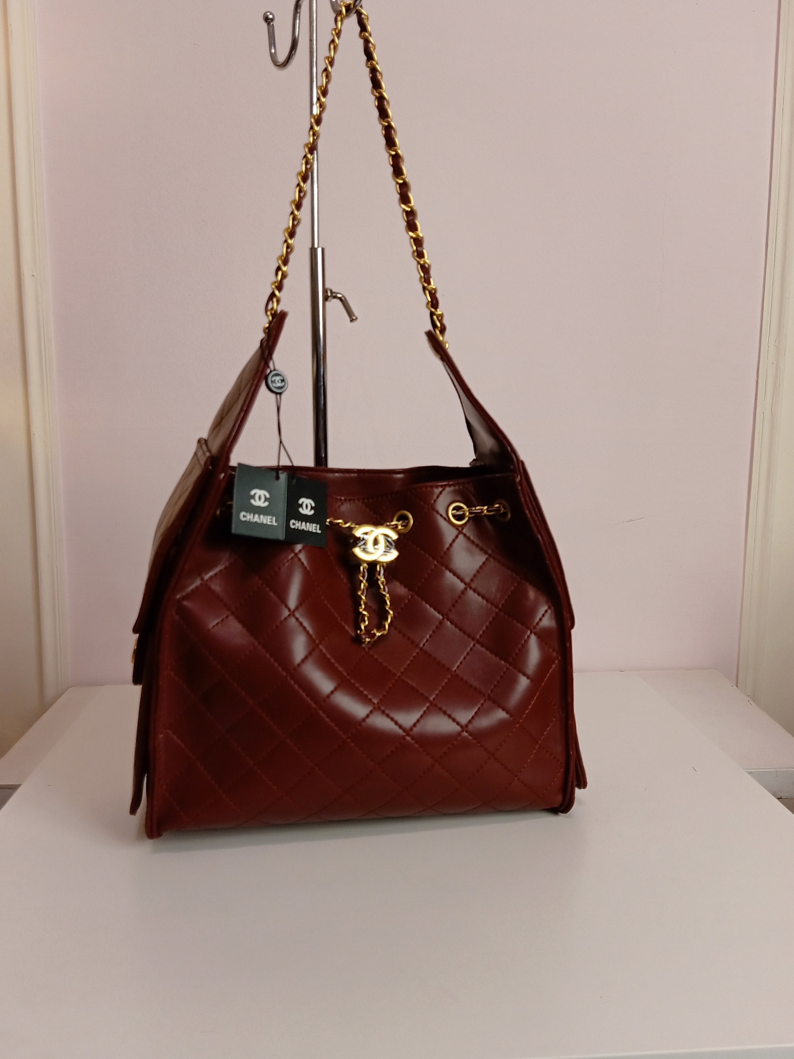 Chanel 25 medium size in burgundy