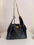 Chanel 25 medium size in black