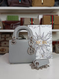Lady Dior bag in grey
