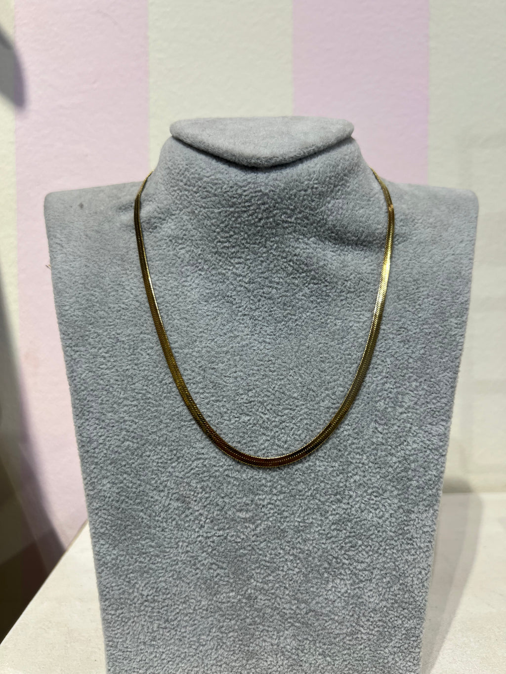 18 gold plated stainless steel necklace