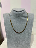 18 gold plated stainless steel necklace