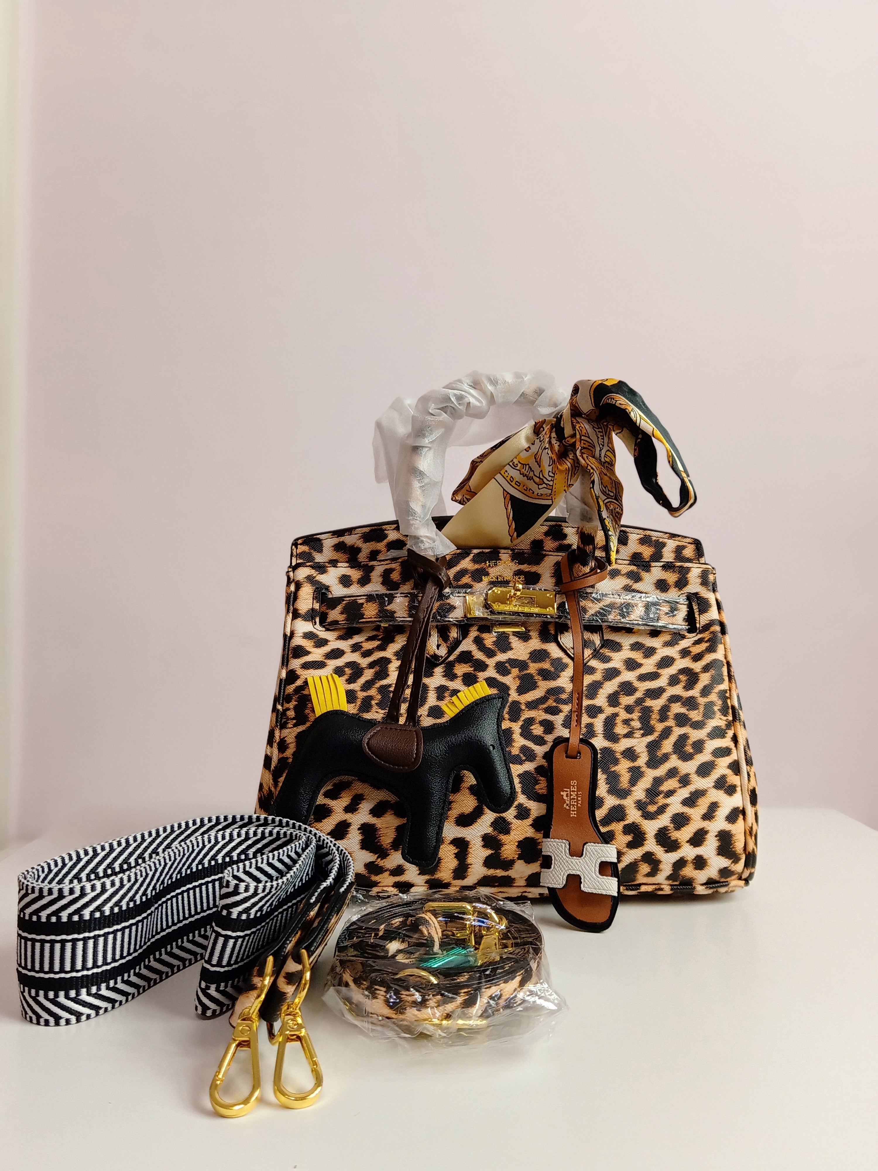 Hermes birkin small size in leopard