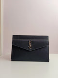 YSL clutch in black-silver