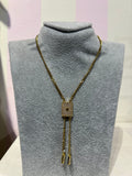 18 gold plated stainless steel necklace