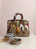 Hermes birkin medium size in leopard