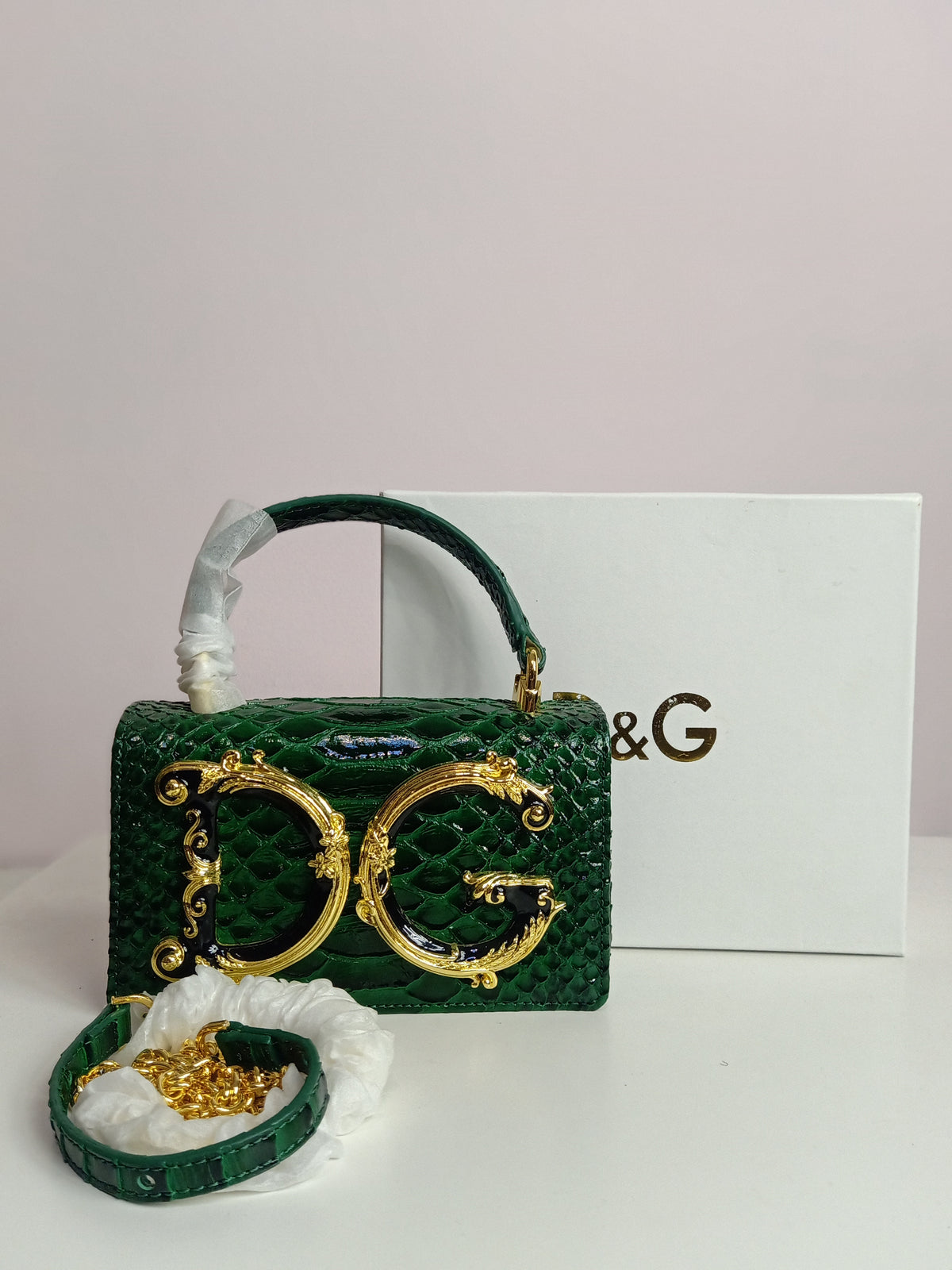 Dolce & Gabbana cross body bag in green