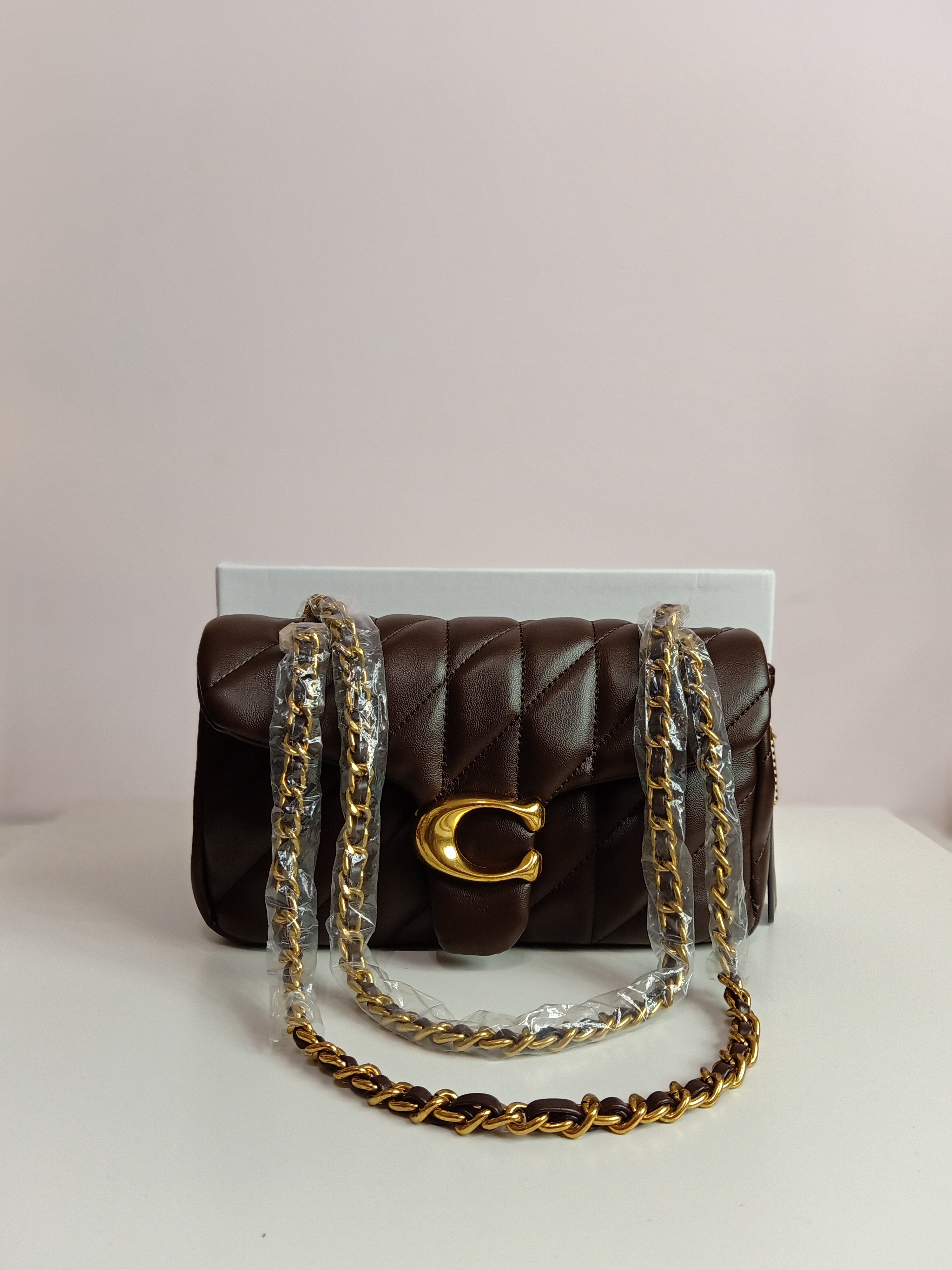 Coach tabby in brown