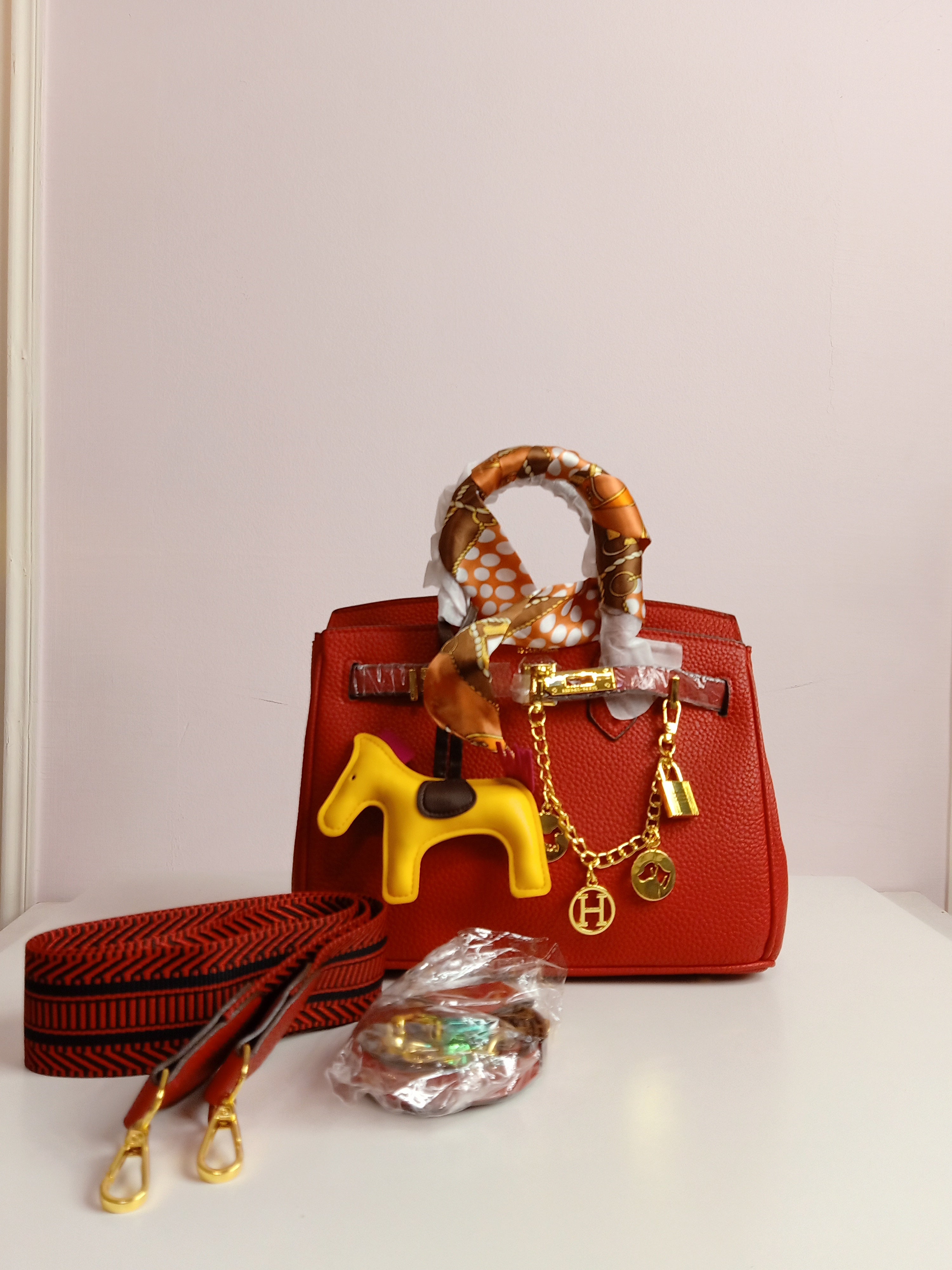 Hermes birkin small size in red