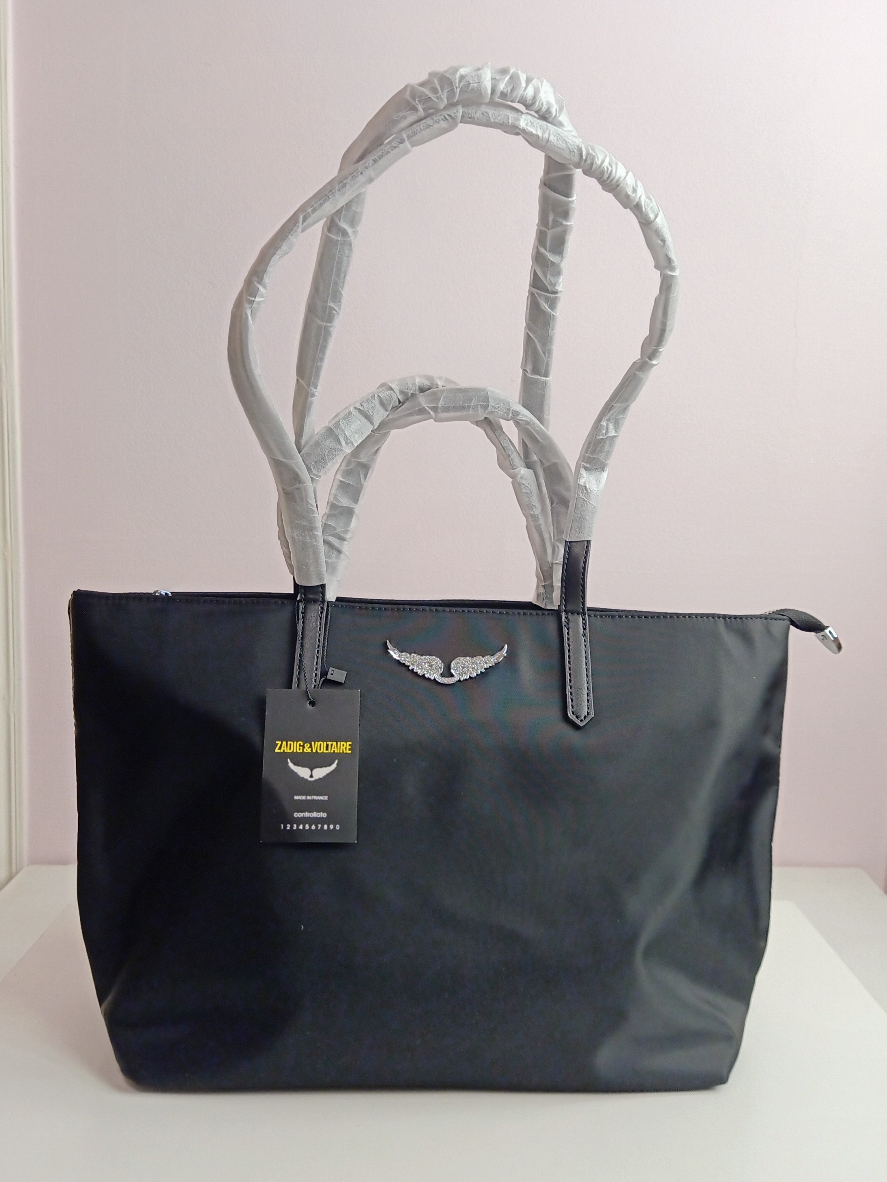 Zadig&Voltaire tote bag in black-silver