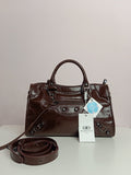 Balenciaga small size in burgundy