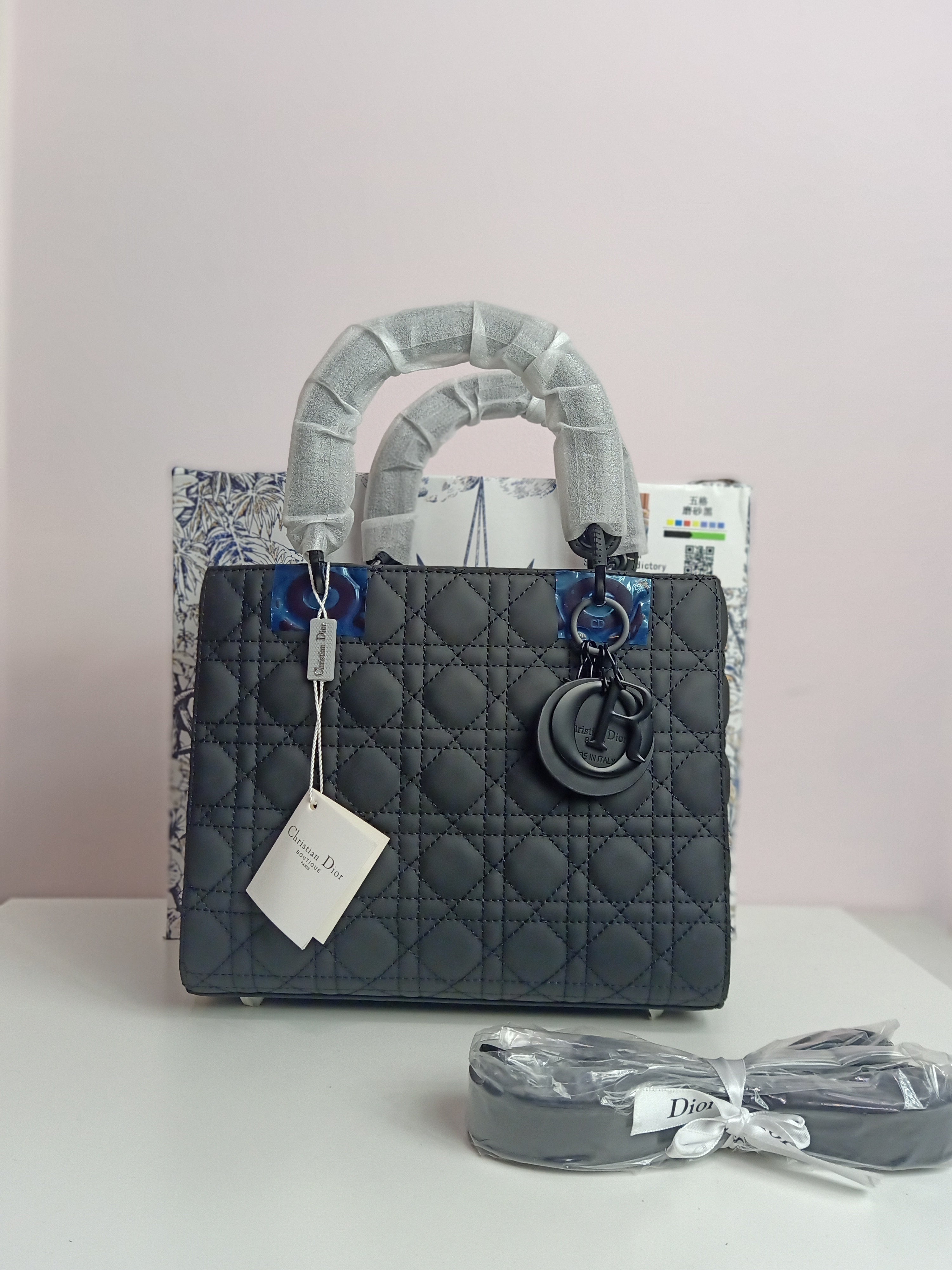 Lady Dior in all black