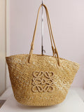 Loewe raffia beach bag large size
