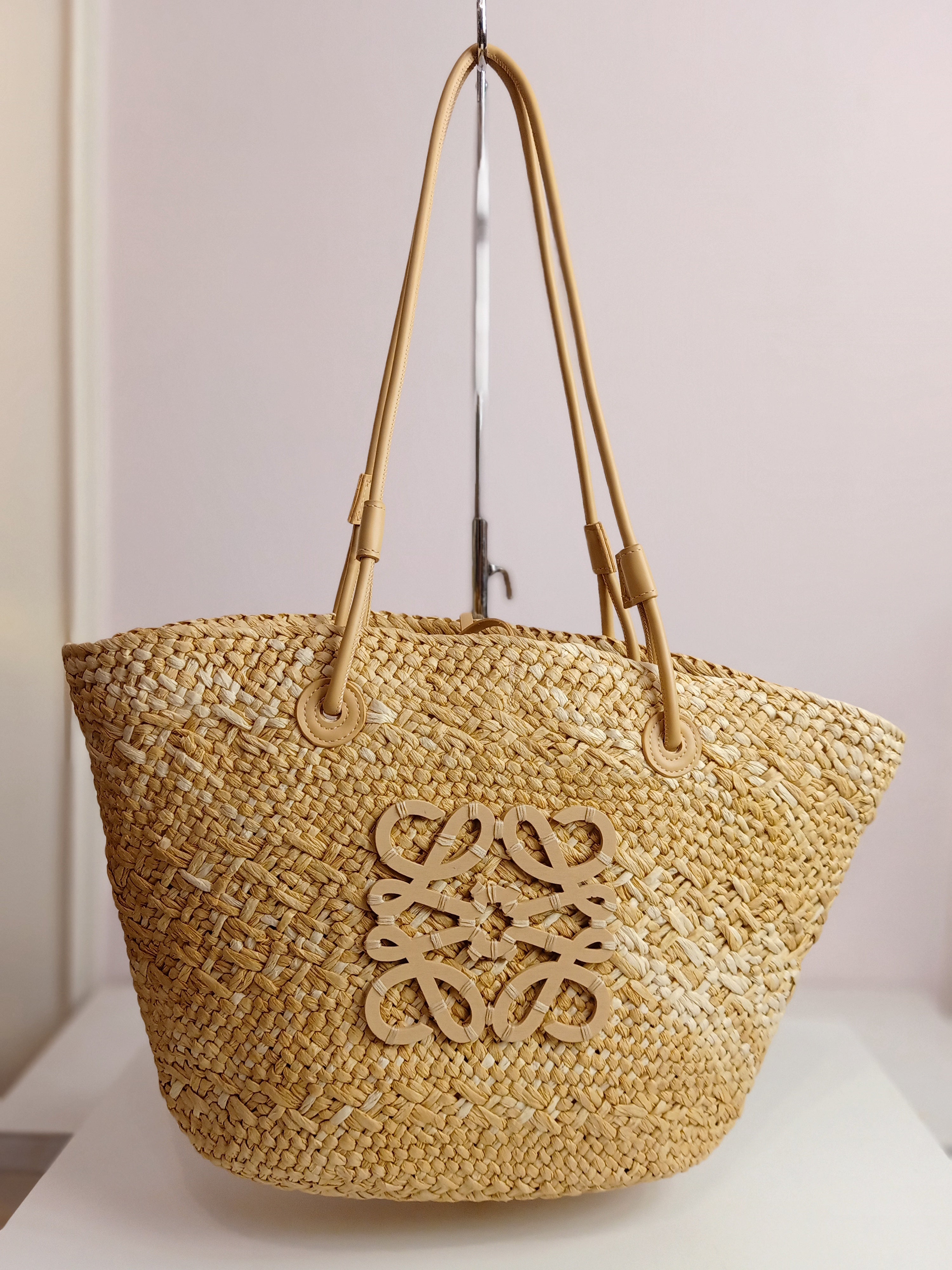 Loewe raffia beach bag large size