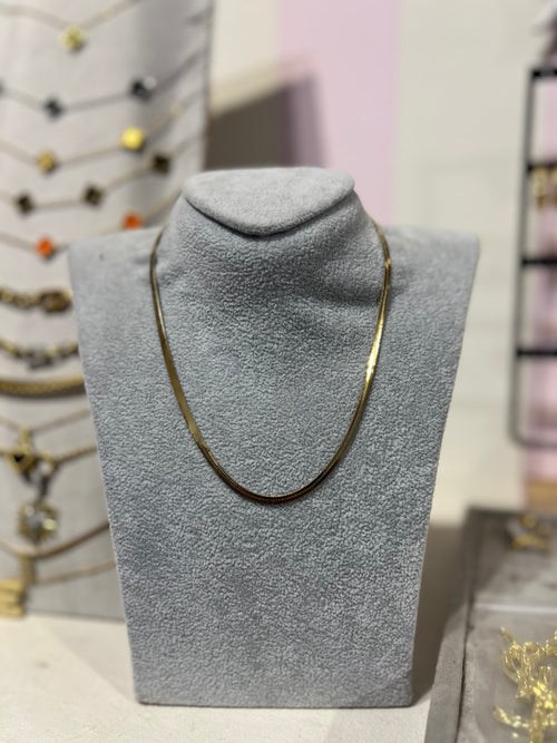 18 gold plated stainless steel necklace