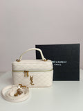 YSL vanity bag in white