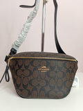 Coach waist & cross bag in brown