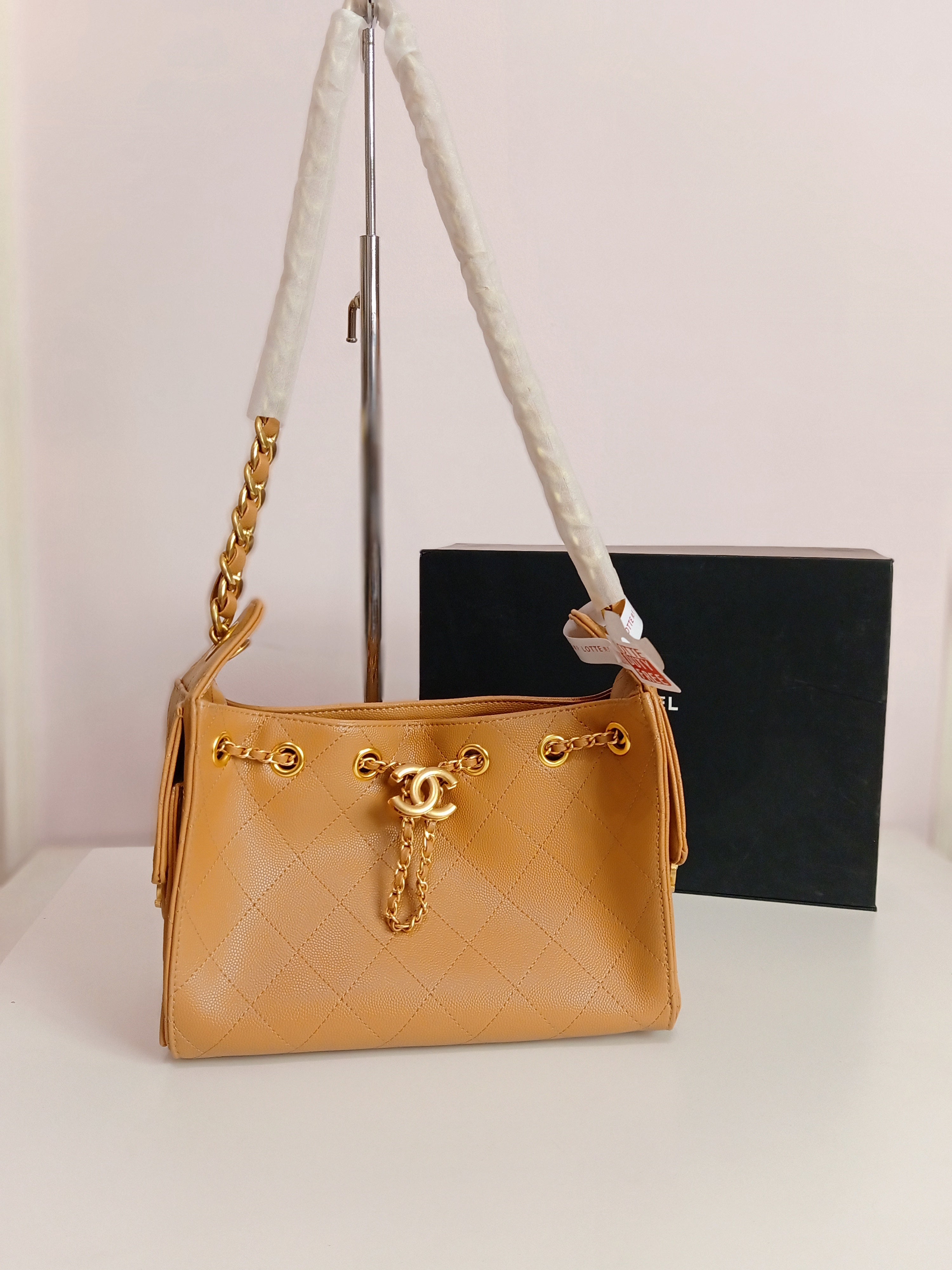 Chanel 25 mini size in camel