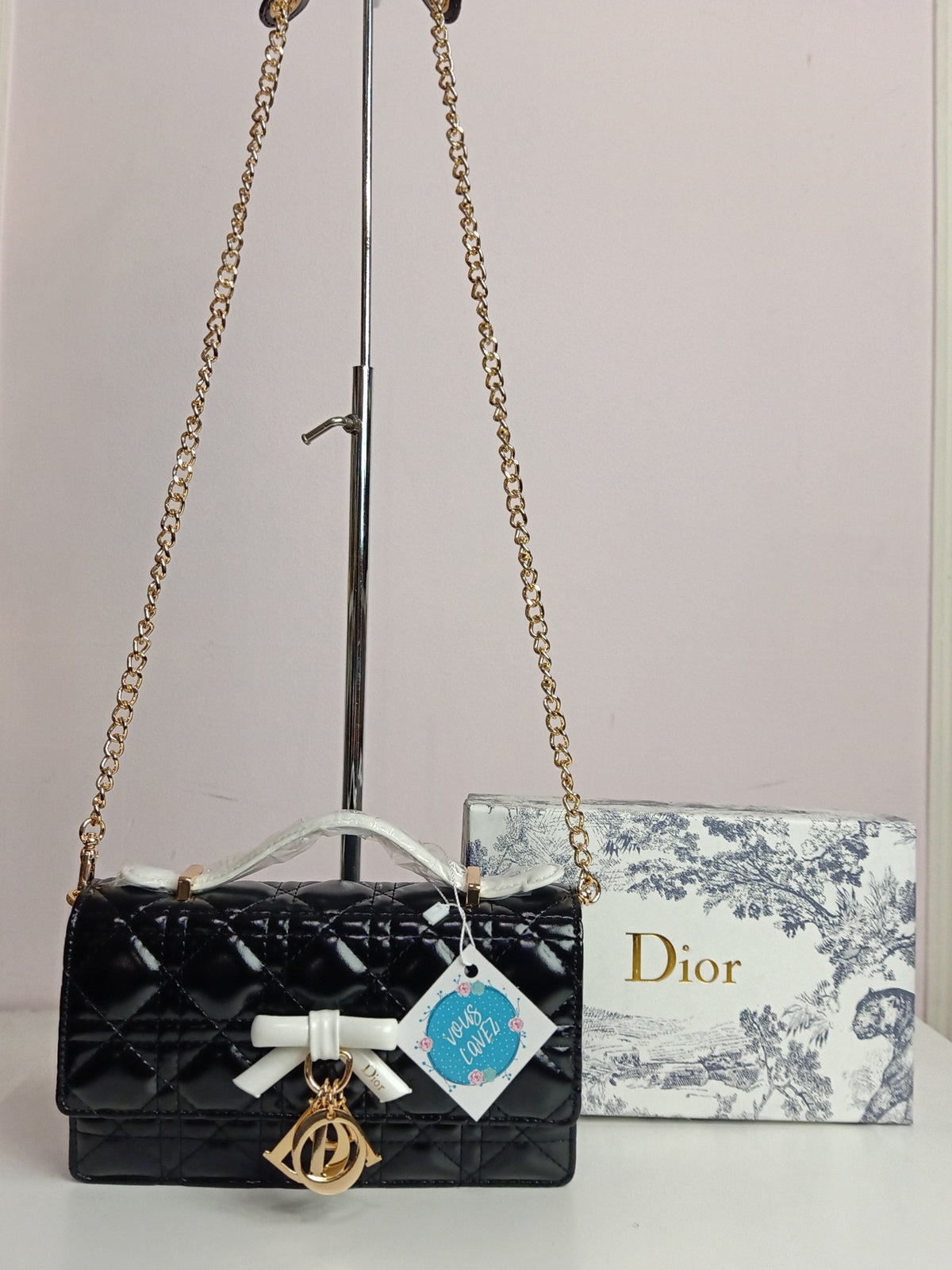 Dior bag in black-white