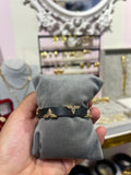 LV Leather bracelet in black