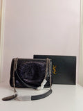 YSL medium size in black-silver