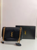 YSL medium size in black-gold