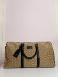 Coach duffle bag in beige-black