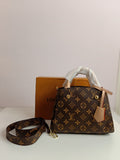 LV cross body bag small size in brown-beige
