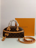 LV cross body bag medium size in brown-camel