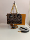 LV speedy small size in brown-black