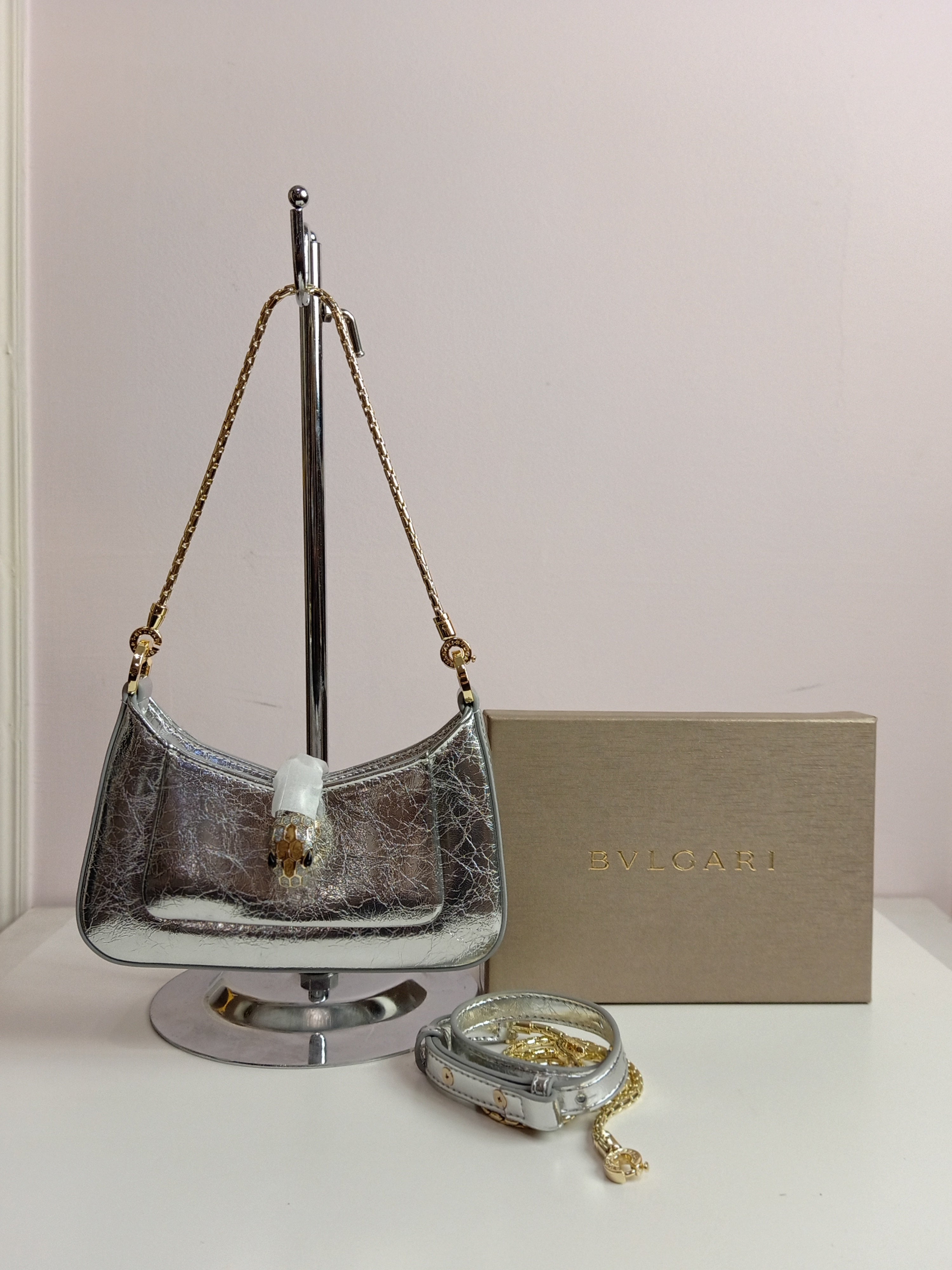 Bvlgari bag in silver