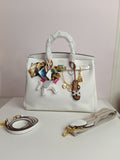 Hermes birkin bag in white