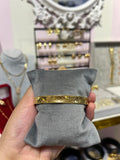 18 gold plated stainless steel bangle