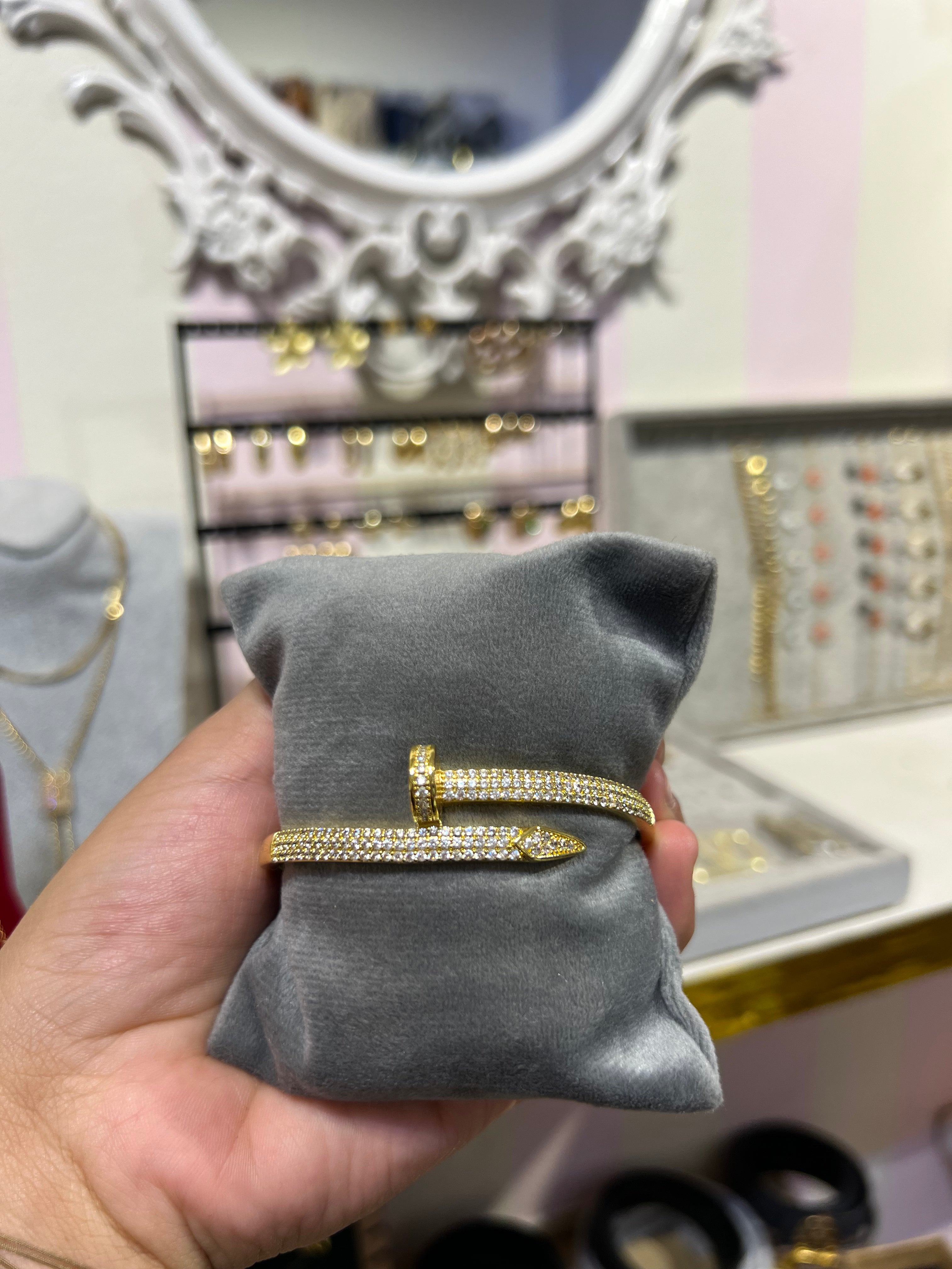 Cartier bracelet with studs