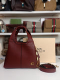 Coach lana medium size in burgundy