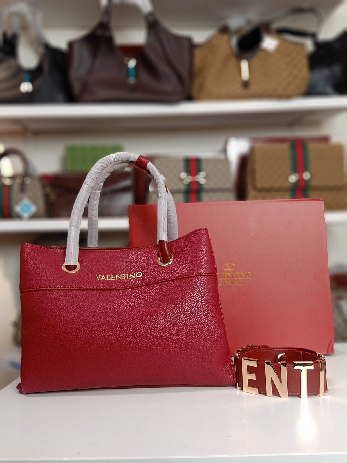 Valentino hand bag in red