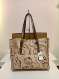 Coach shells tote bag in beige