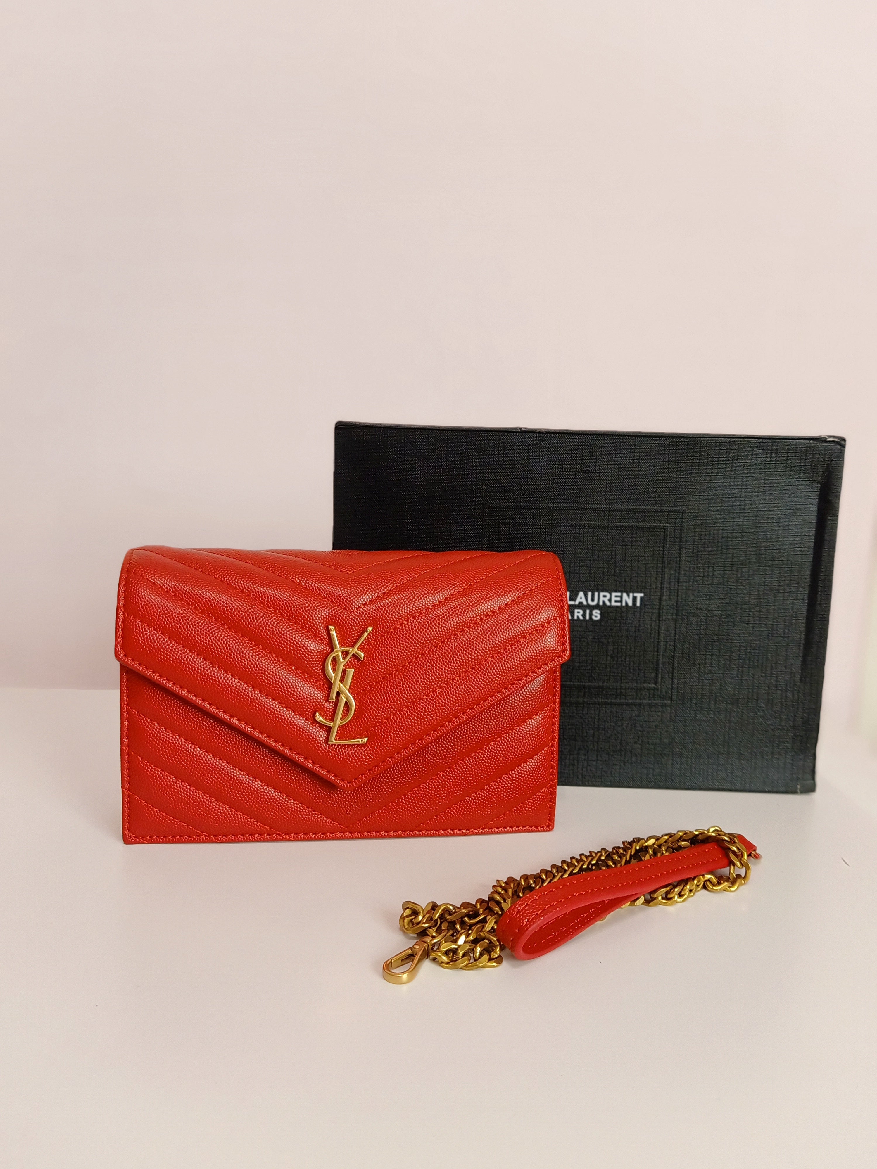 YSL small bag in red