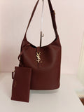 YSL large bag in burgundy