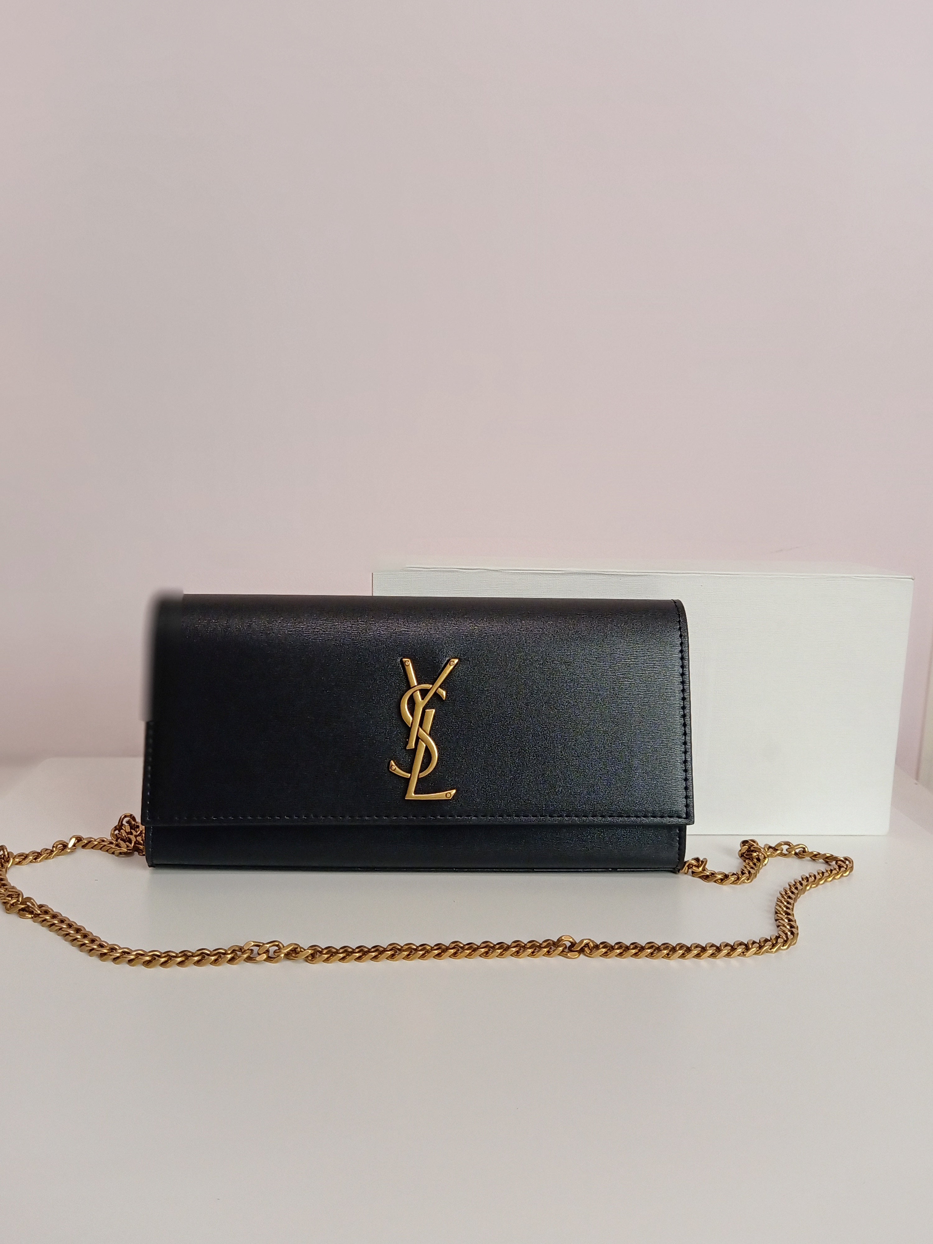 YSL small bag in black-gold