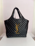 YSL xlarge bag in black-gold