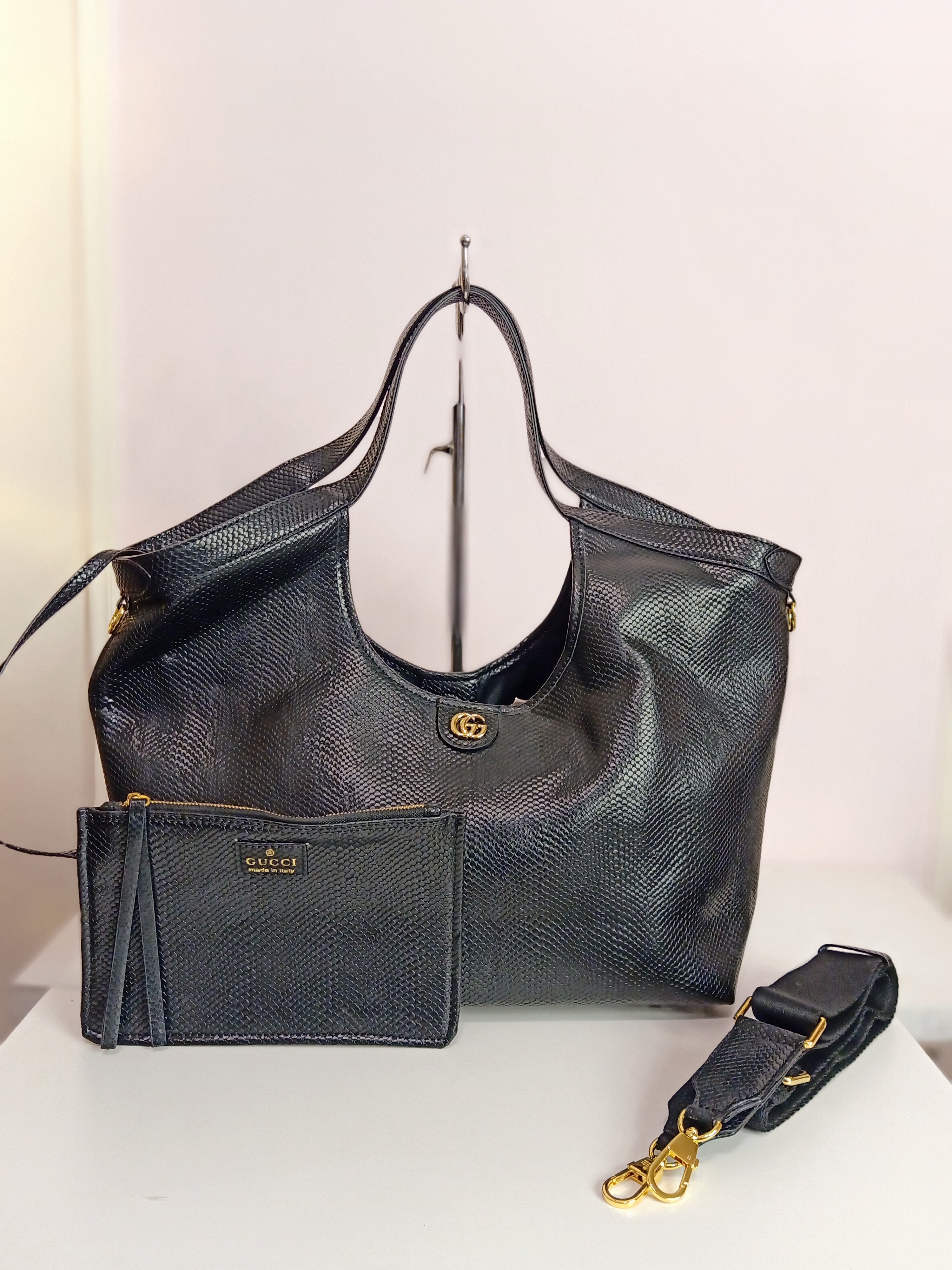 Gucci large shoulder bag in black