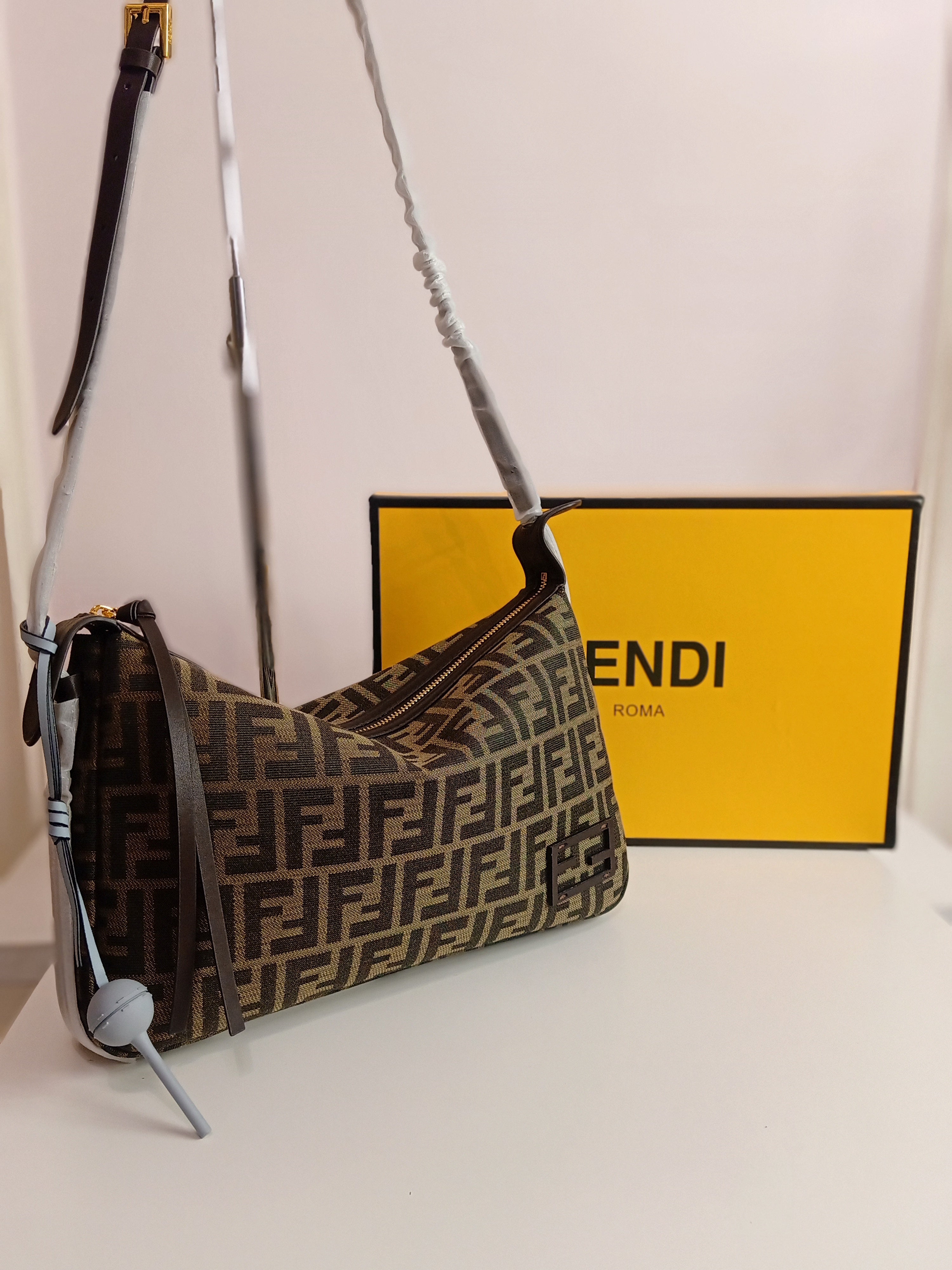 Fendi cross body in brown
