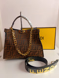Fendi tote bag in brown