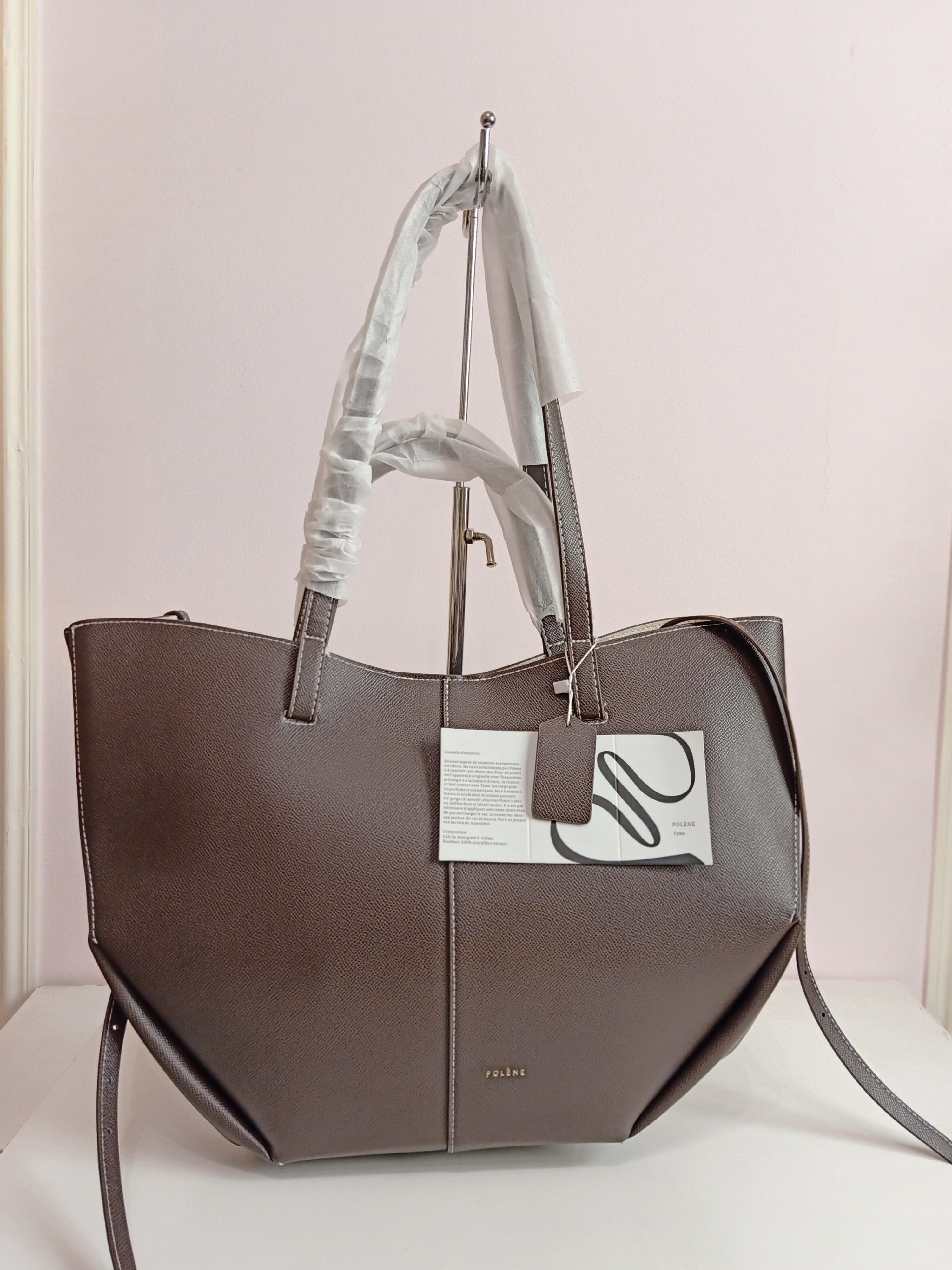 Polene large size in dark brown