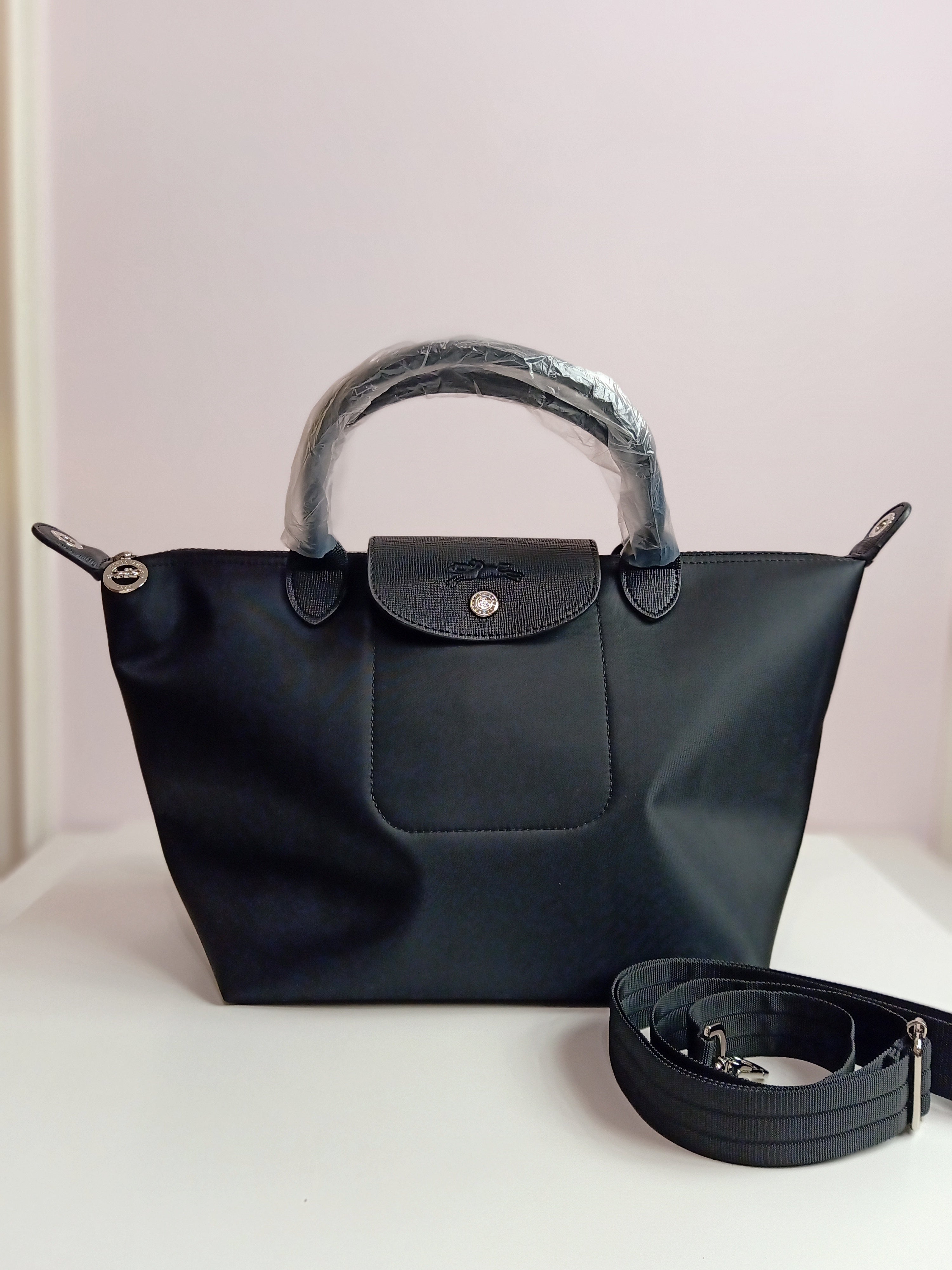 Longchamp medium size in black